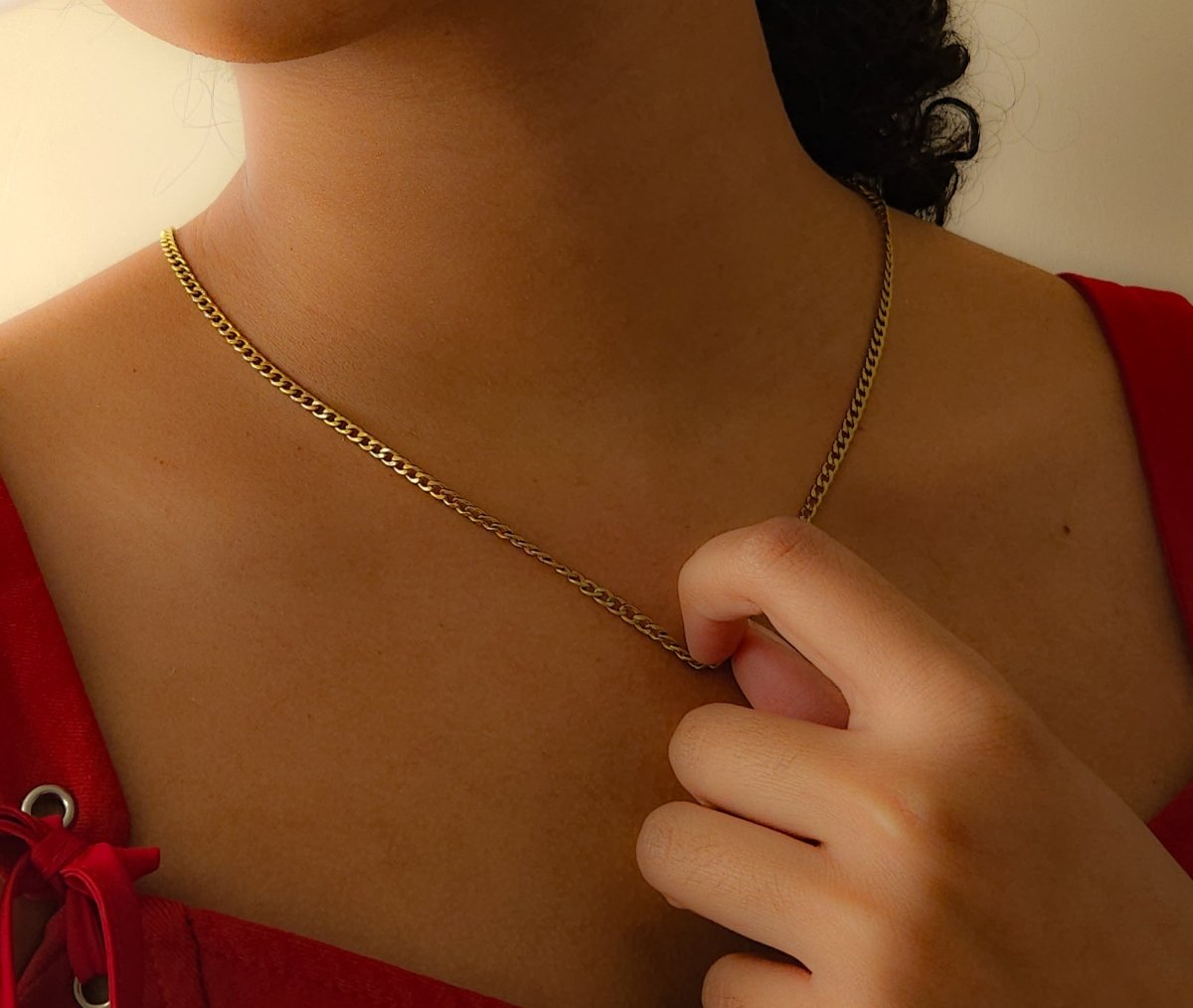 Petra Curb Chain Necklace - Yesterdam